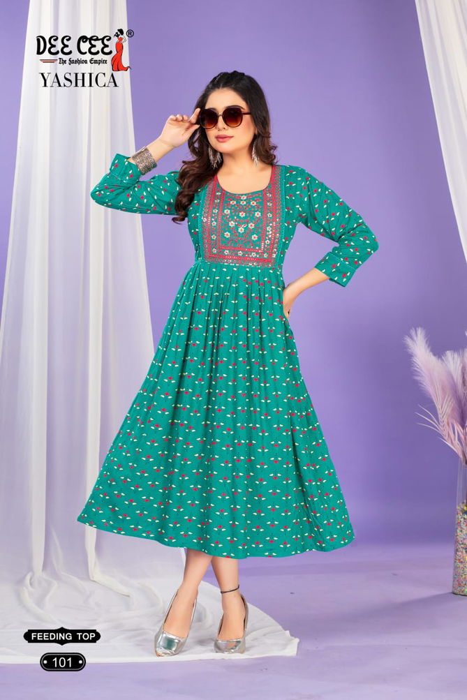 Yashica By Deecee Rayon Printed Kurtis Wholesale Shop In Surat